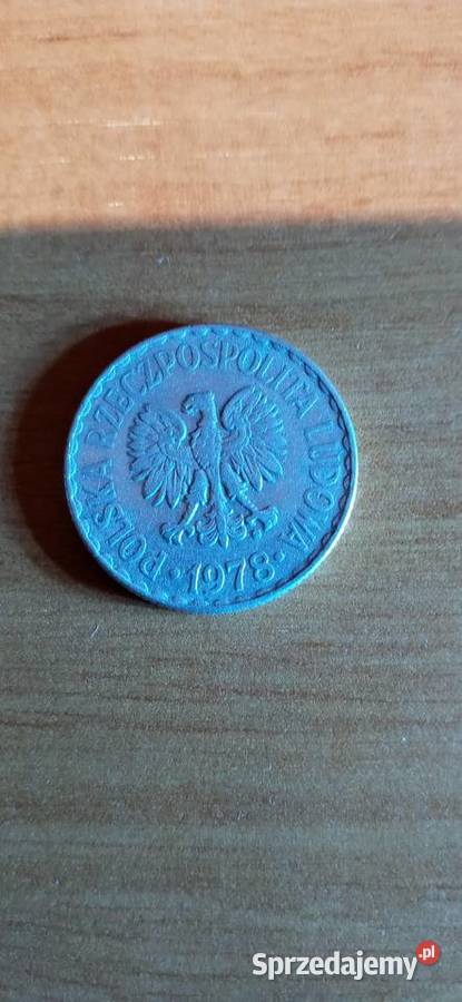 Moneta 1 1978 PRL Numizmatyka Skoczów