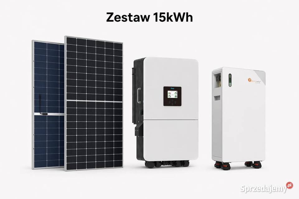 Zestaw budżetowy 15kWh LV panele inwerter 3 fazy małopolskie