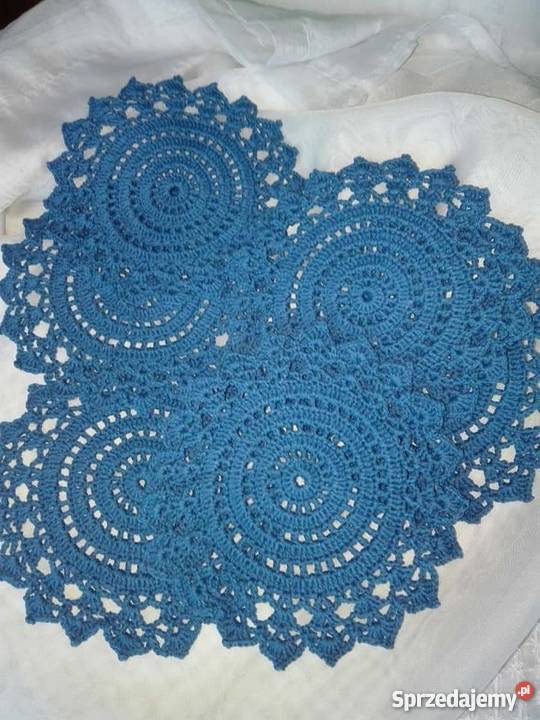 Szydełkowe podkładki Obrusy i serwety łódzkie sprzedam