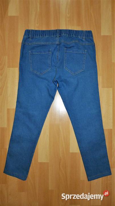 Gumowane leginsy 42 niebieski mazowieckie