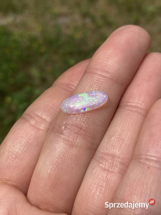 złota zawieszka z naturalnym opalem brazylijskim Naszyjniki Zegarki i Biżuteria Warszawa sprzedam