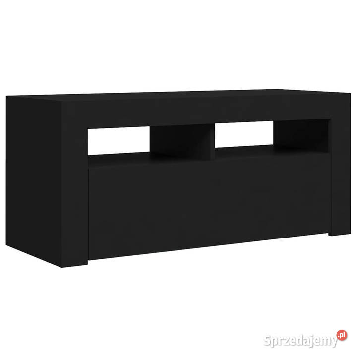 Szafka pod TV z oświetleniem LED czarna 90x35x40 Warszawa sprzedam