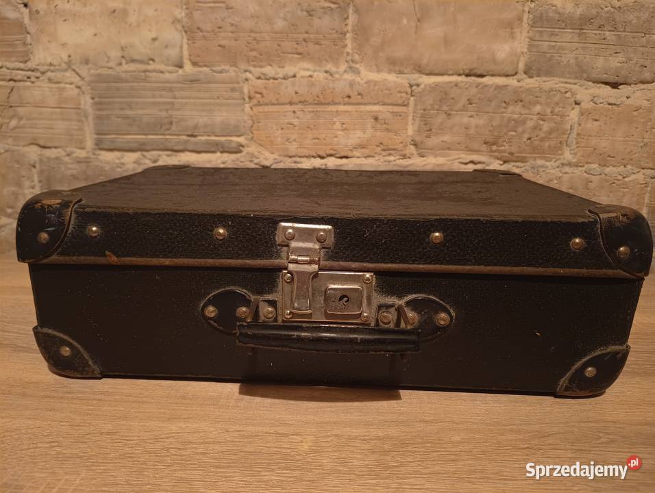 Stara walizka VINTAGE z czasów PRL oryginalny Antyki, Sztuka, Kolekcje Będzin