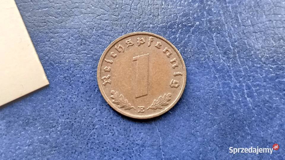 Stare monety 1 pfennig 1938 E NIemcy