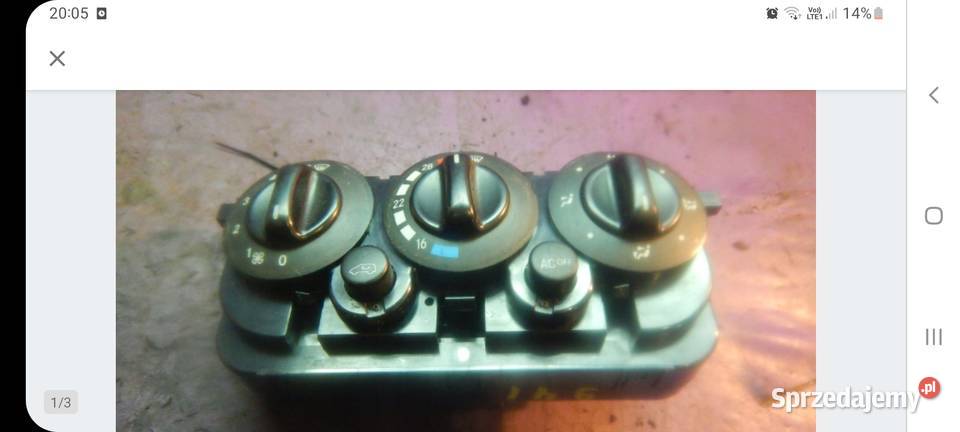 Panel sterowania Mercedes Aklasa Nieżywięć