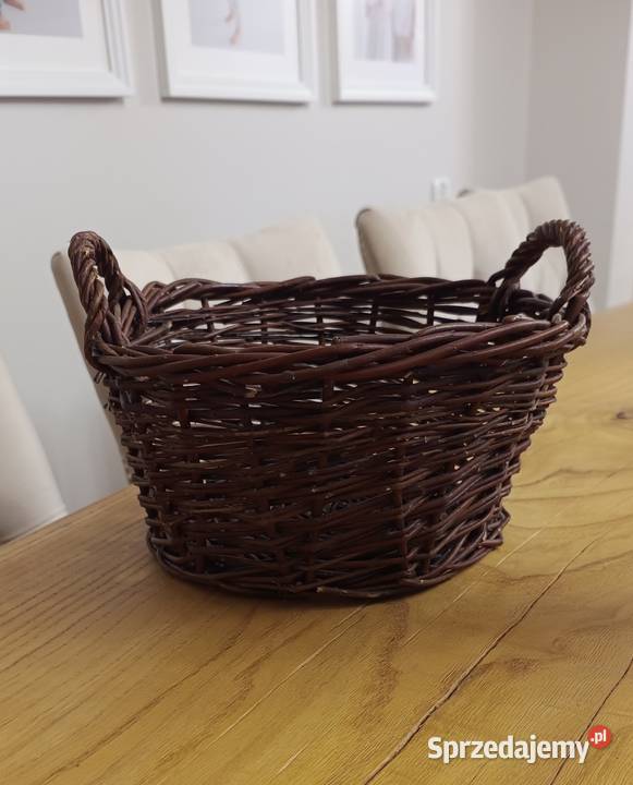 Piękny wiklinowy kosz Ciechanów sprzedam