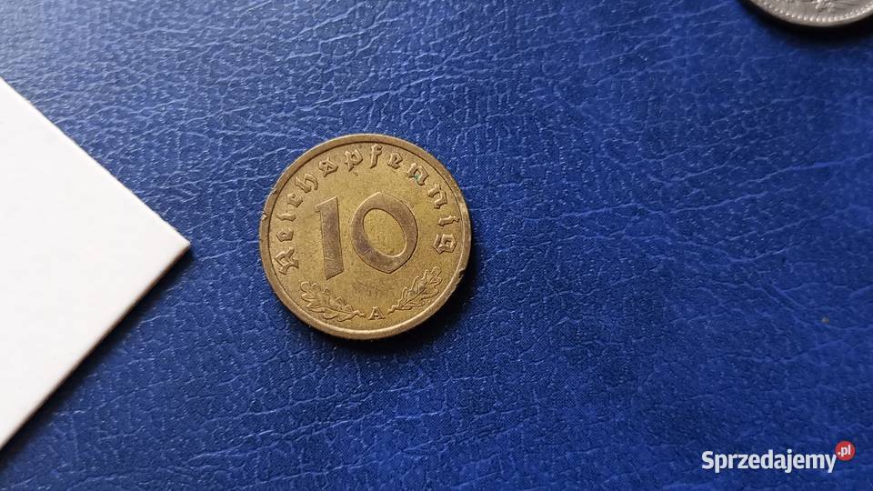 Stare monety 10 reichsfenig 1939 A Niemcy Lesko