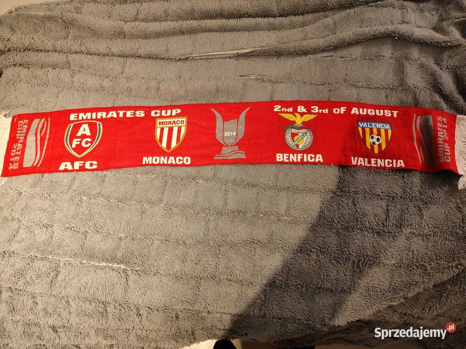 Szalik Meczowy Emirates Cup 2014 Arsenal Monaco dolnośląskie Wrocław