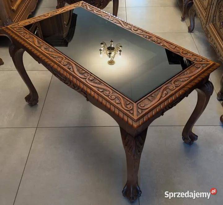 Wspaniały dębowy stolik na Iwich łapach Dom i Ogród Kraśnik sprzedam