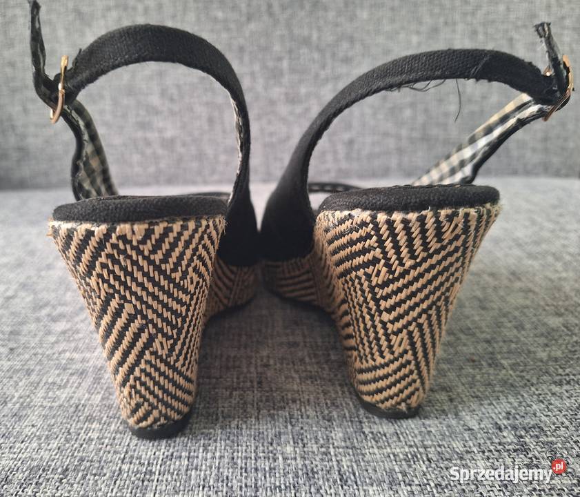 Espadryle sandały na koturnie r37 23.5cm Darłowo