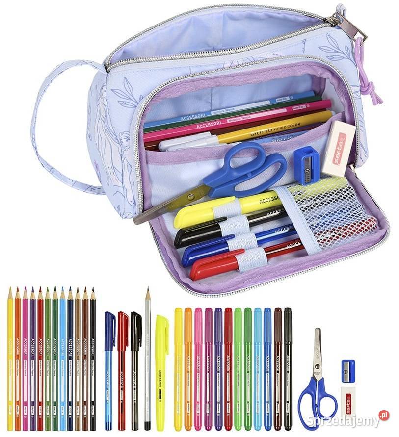 Piórnik z Wyposażeniem 2 Przegrody Disney Frozen Mogilany