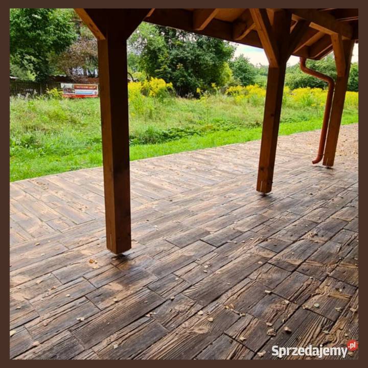 Deska na taras betonowe drewno na taras deska Katowice