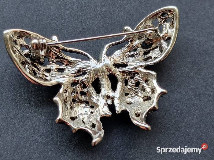 BROSZA VINTAGE SECESYJNY MOTYL Częstochowa