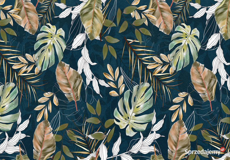 Tapeta fototapeta duże kwiaty 3D