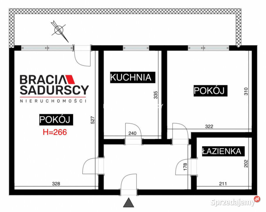 Sprzedaż mieszkania 4517m2 2 pokoje Kraków