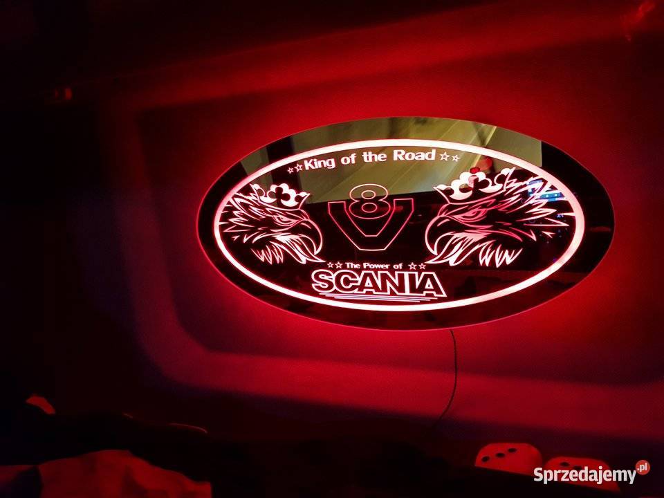 Lustro LED RENAULT 24v TIR podświetlane świecące Kobierno