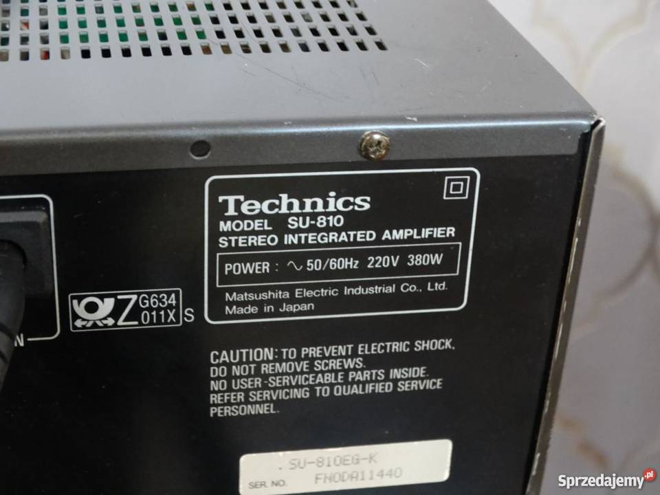 Wzmacniacz Technics SU810 sprawny 380 wat Jasło sprzedam