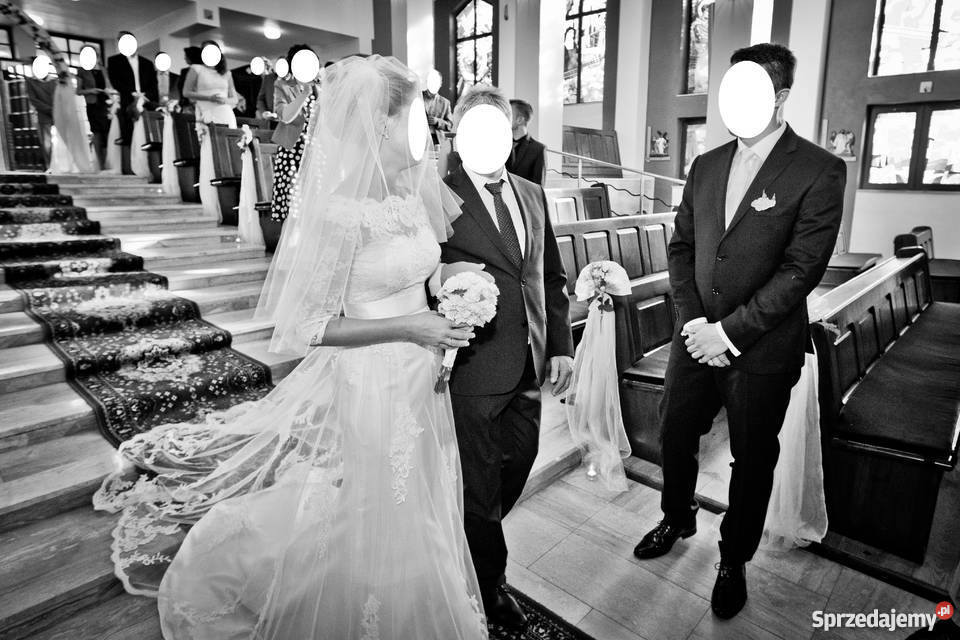 Piękna koronkowa suknia ślubna Luna Novias Poznań sprzedam