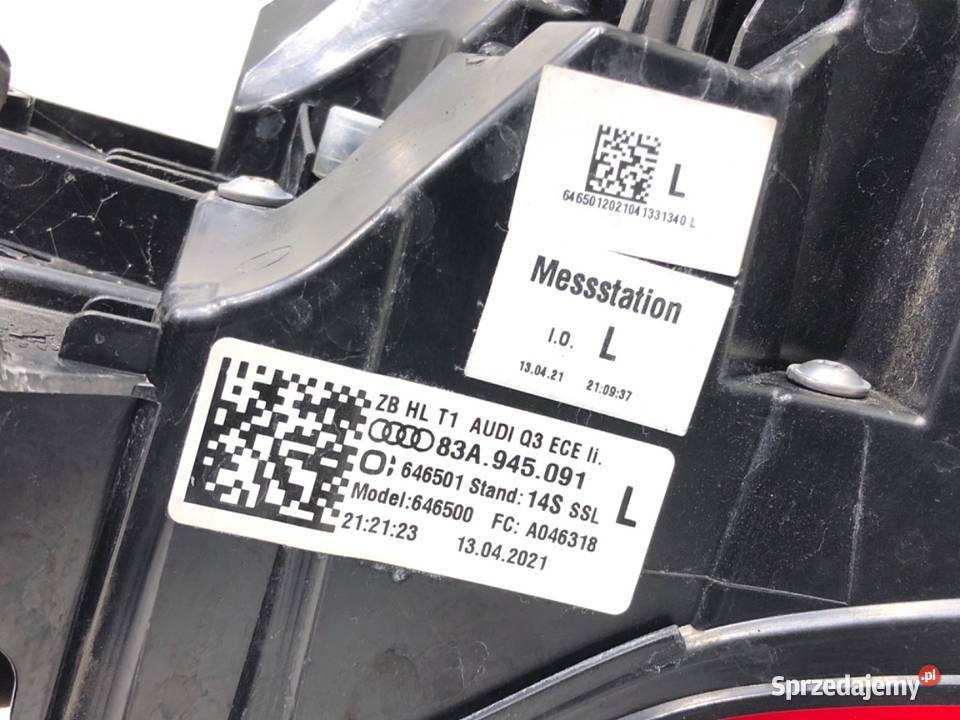 LAMPA LEWY TYŁ AUDI Q3 II 83A945091 SUV ŚWIATŁO