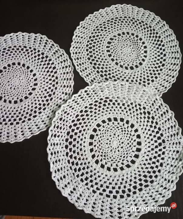 Szydełkowe podkładki łódzkie Drzewica