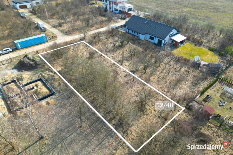 DZIAŁKA BUDOWLANA Z MPZP I WSZYSTKIMI MEDIAMI Baszkówka