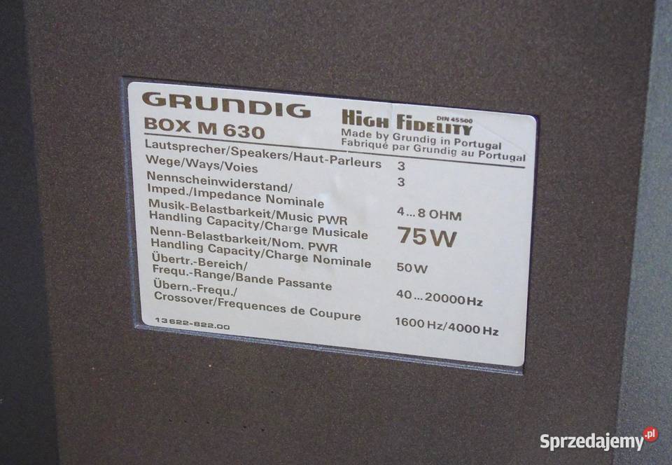 Kolumny Grundig M630 sprawne świetne stereo Jasło sprzedam