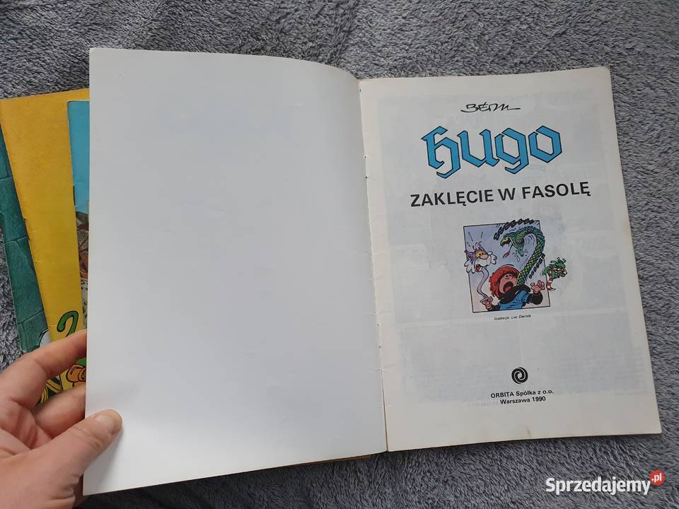 Hugo komplet 5 komiksów pierwsze wydania 1990