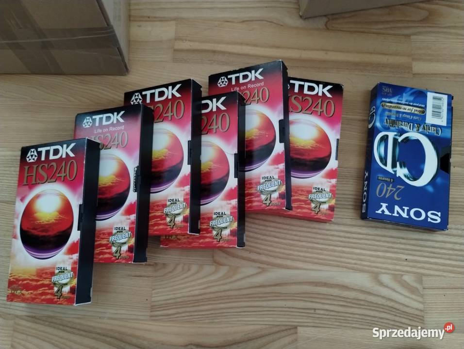 Kasety magnetowidowe VHS nagrane pakiet 149 kaseta Warszawa sprzedam