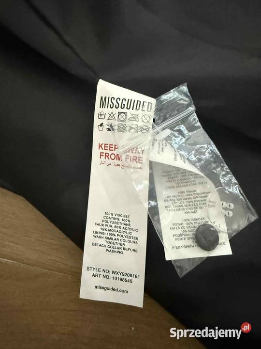 Nowy czarny płaszcz Missguided 38 szlafrokowy Poznań