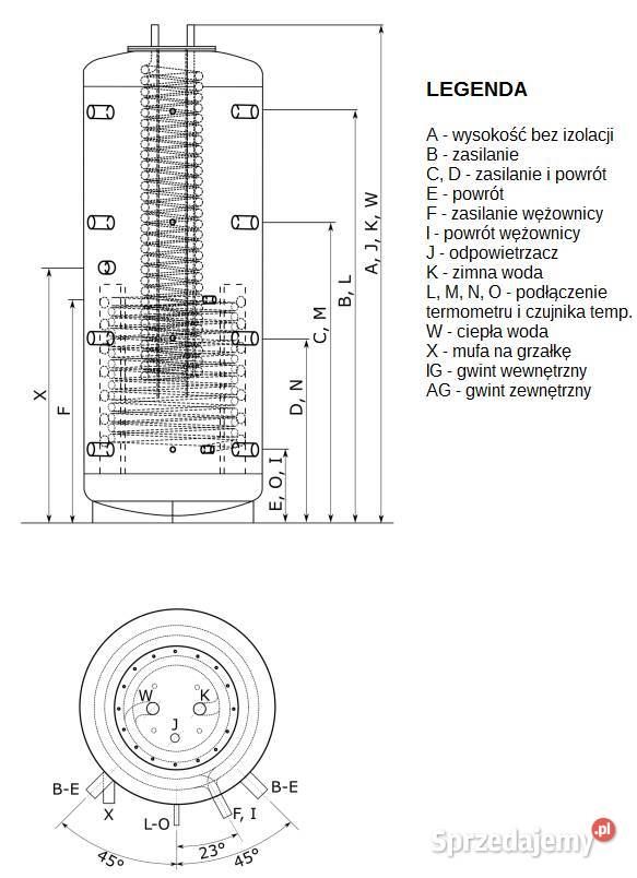 Bufor spiro Alpha Thermotec PSHS 1000 wężownica Łobez