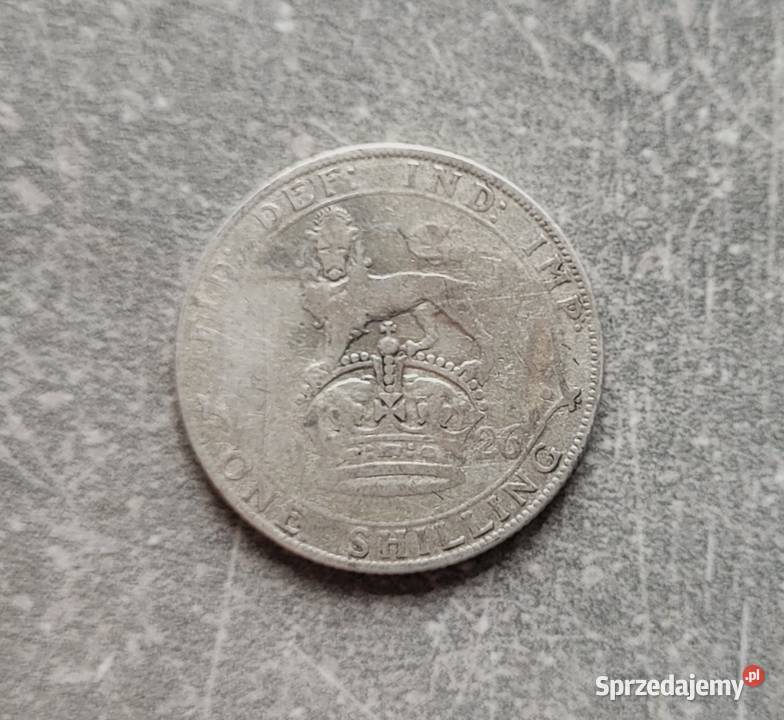 170 ANGLIA srebro 1 Shilling 1926 r Jerzy V Wola Kruszyńska