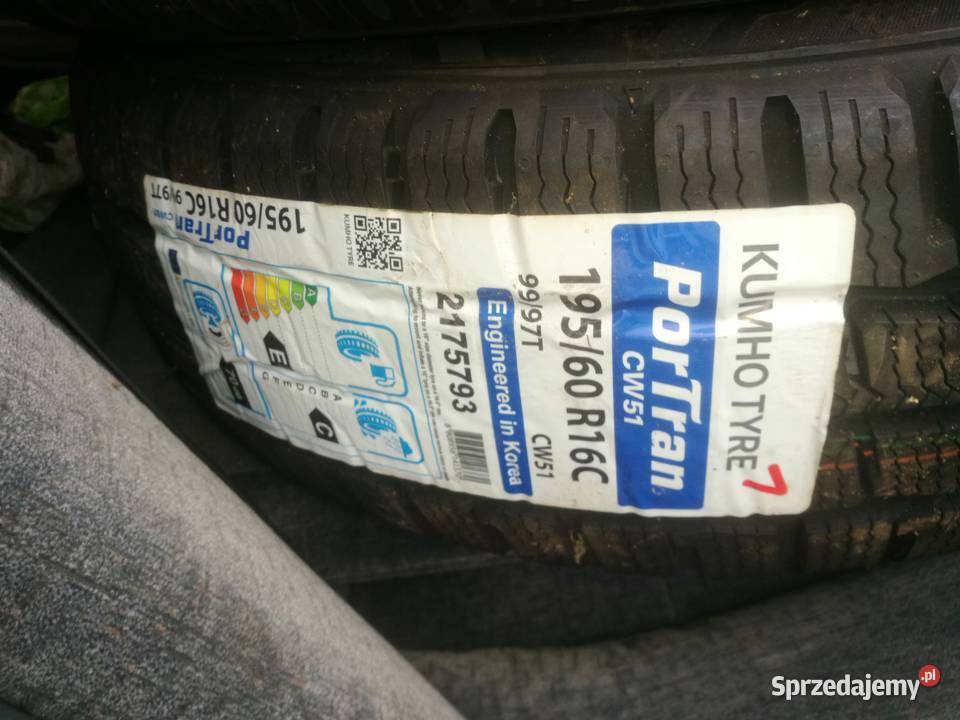 Opony zimowe nowe Kumho 195 60 R16C 99 97T 16cale Biłgoraj