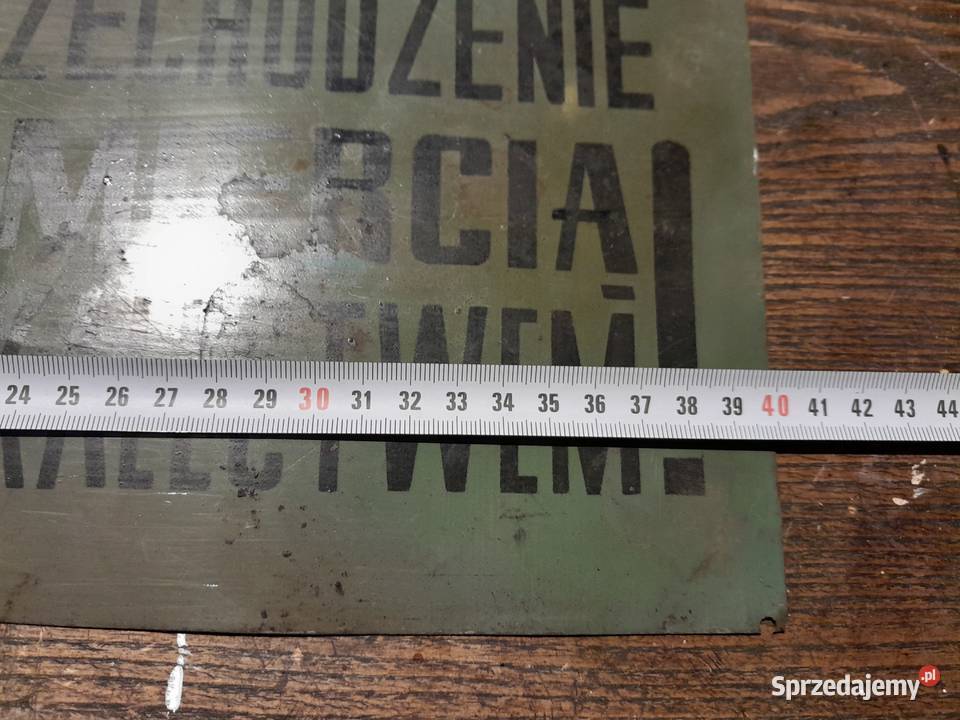 Stara zakładowa tablica informacyjna BHP retro Dąbrowa Górnicza