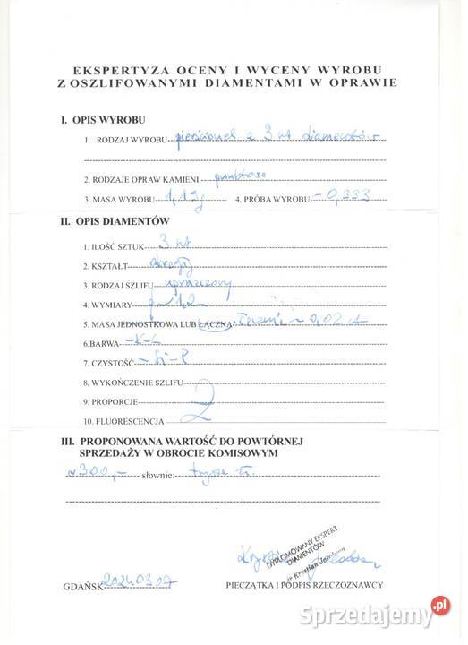 Złoty Pierścionek Próby 333 119g Rozmiar 15 sprzedam