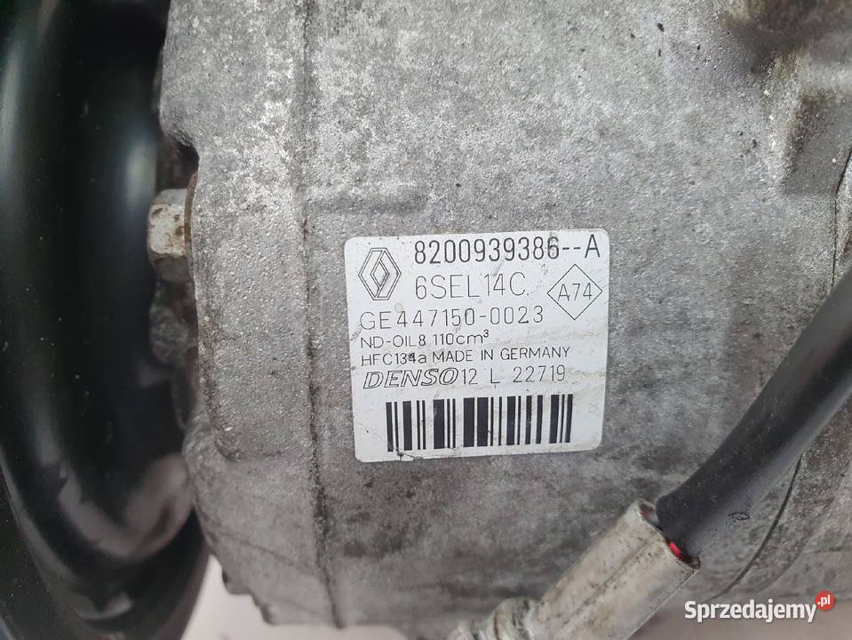 SPRĘŻARKA KLIMATYZACJI KOMPRESOR Renault Megane Kompresory klimatyzacji Chełm