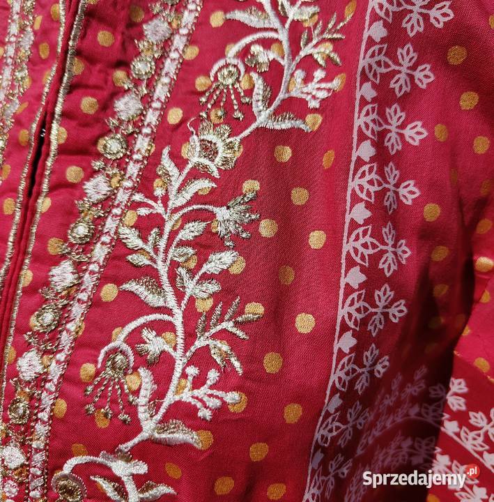 Koralowa tunika kameez Pakistan Indie Bollywood Szczecin
