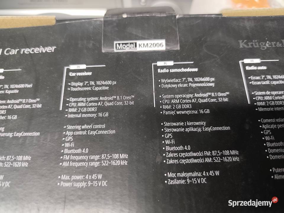 Radio Android Kruger Matz 2006 Złota sprzedam