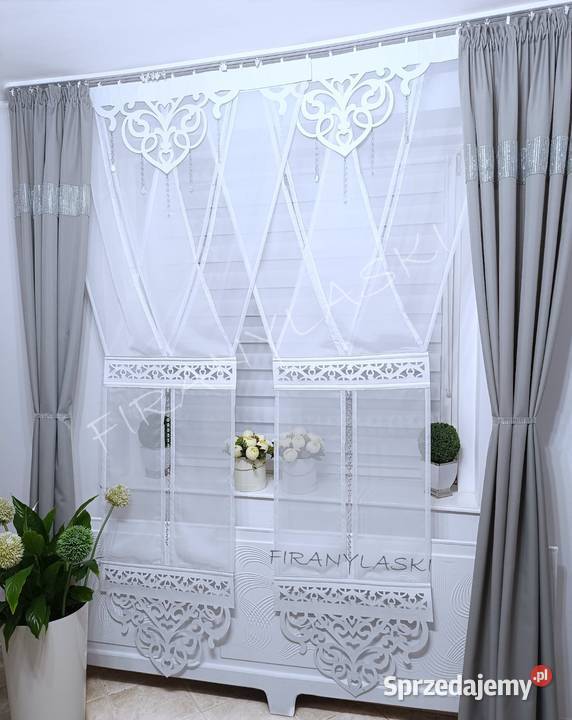 Firany panele Ażury 120x235 Firanki Gotowe do sprzedam