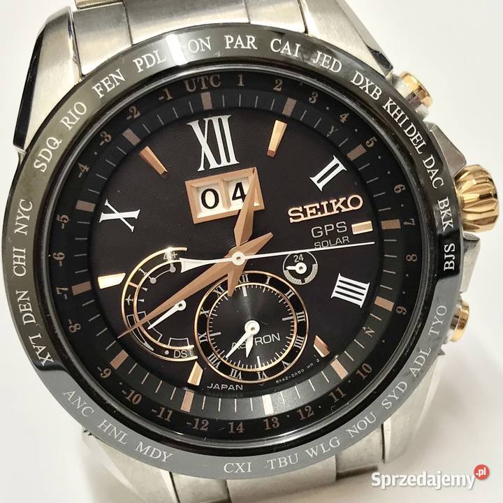Seiko Astron 8X42 GPS Solar BigDate męski szafir Warszawa