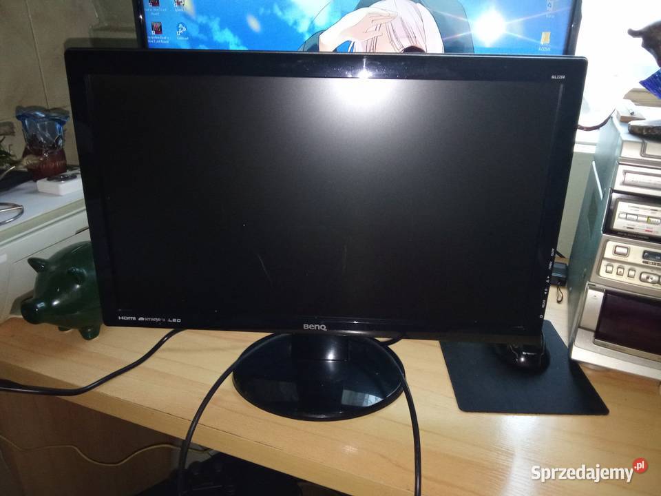 Monitor w stanie BenQ GL2250 czarny HDMI LED 215 BenQ Monitory i projektory
