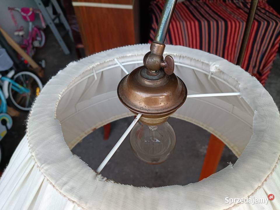 Lampa podłogowa ArtDeco z wbudowanym stolikiem z Suchorzew