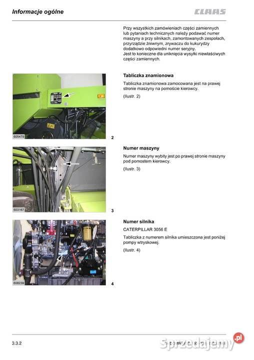 Instrukcja obsługi Claas dominator 130 140 150 Stalowa Wola