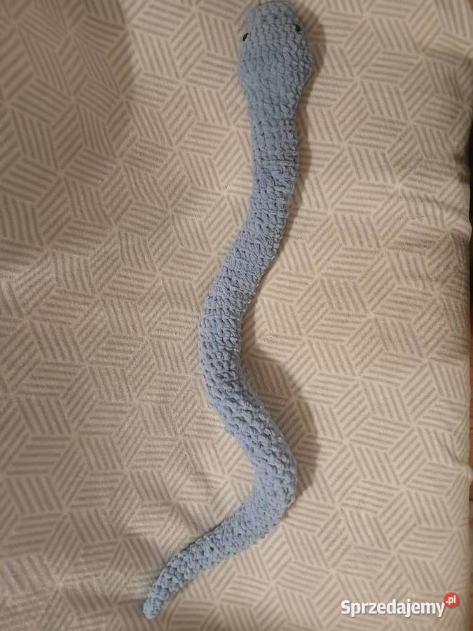 Pluszowy wąż na szydełku Warszawa