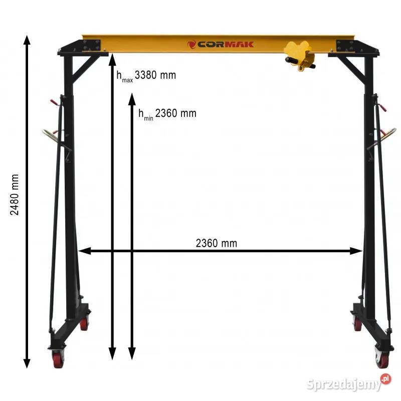 Suwnica bramowa brama jezdna 1 tonowa wózek Siedlce