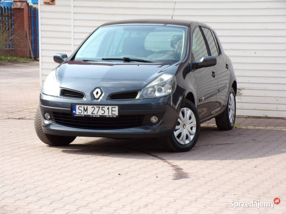 Renault Clio Klimatyzacja Gwarancja 2008r III szary Clio Mikołów sprzedam