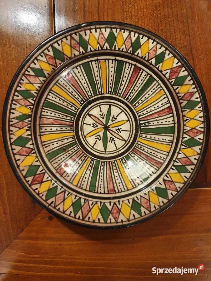 Duży TALERZ ceramiczny marokański dekoracyjny na Lublin sprzedam