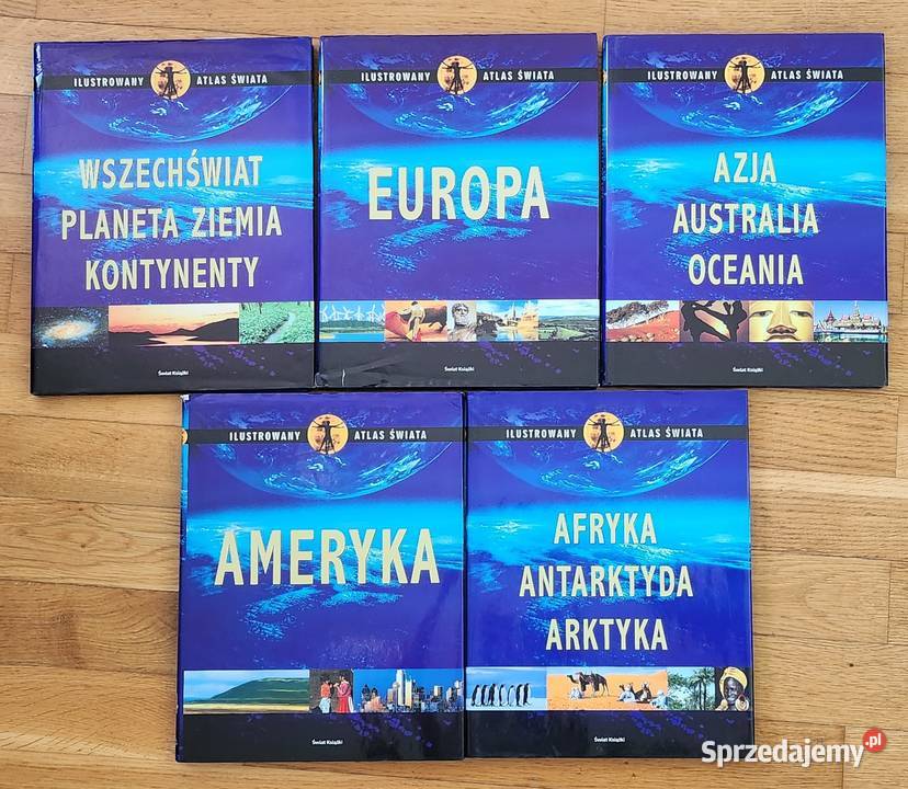 Ilustrowany atlas świata 5 tomów Warszawa
