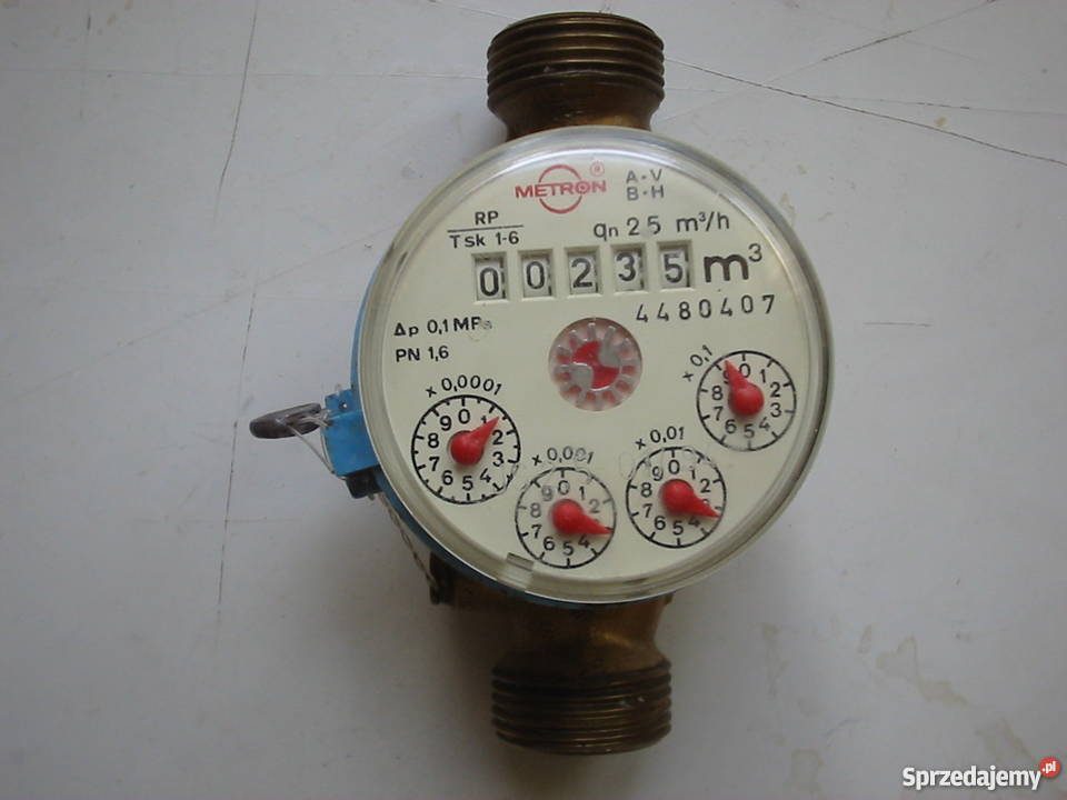 Wodomierz METRON do pomiaru poboru zimnej wody 3 Łódź
