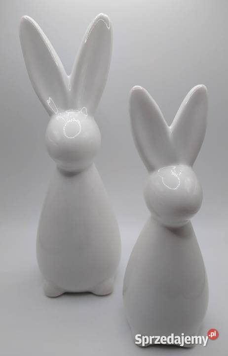 Zając Zające Ceramika Ozdoba 2 sztuki Para Gdańsk