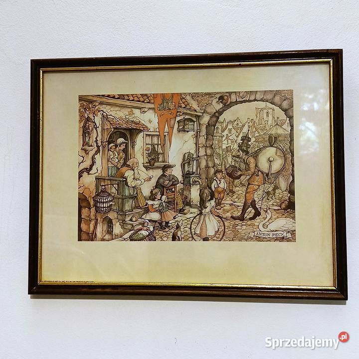 Anton Pieck Kopia Malarstwo warmińsko-mazurskie Szczytno sprzedam